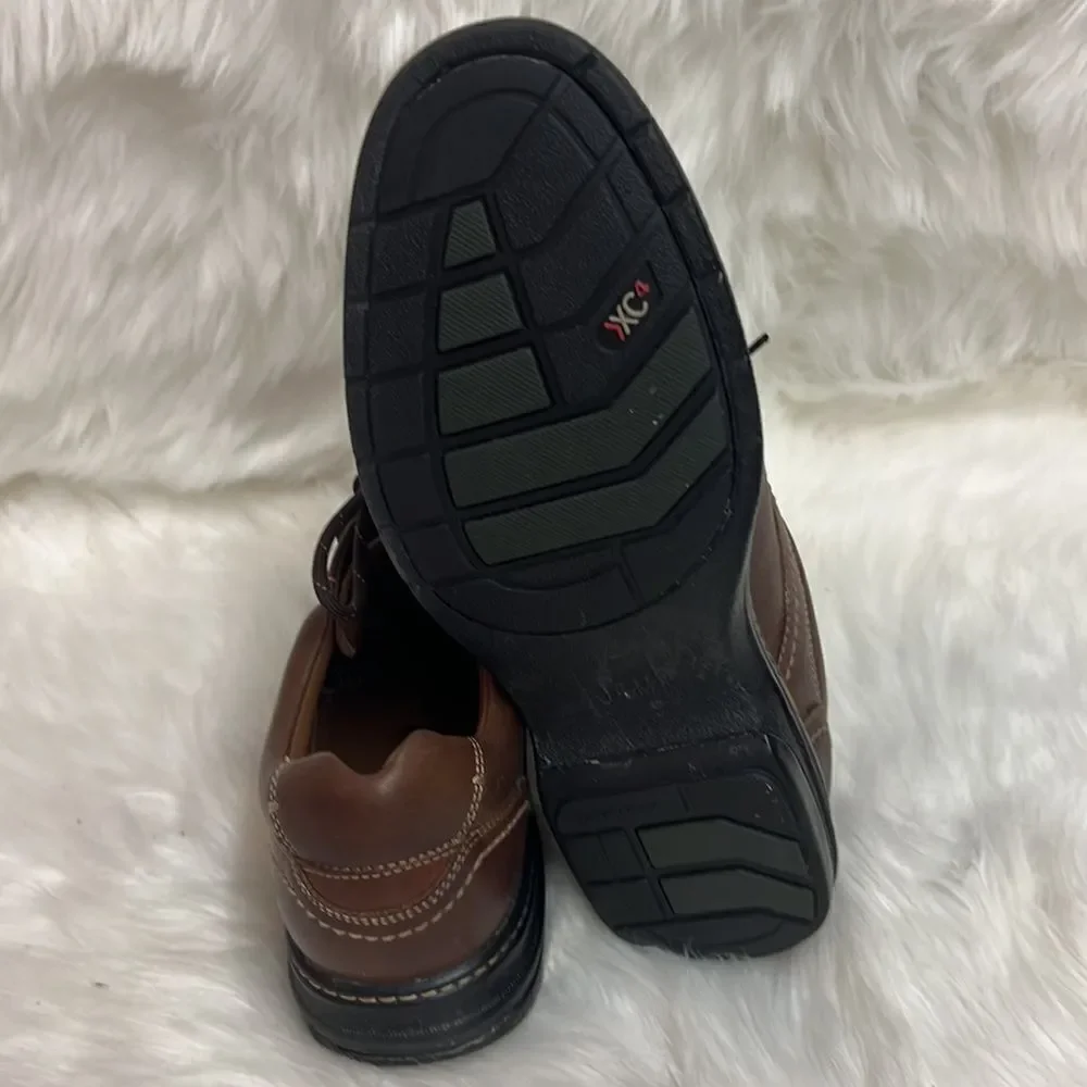 Johnston & Murphy Colvard Moc Toe XC4 Mahogany Leather Loafer‎ Size 9 B27